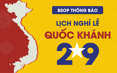 BSOP thông báo lịch nghỉ Lễ Quốc khánh 2/9/2021