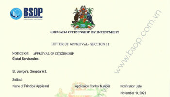Chúc mừng các nhà đầu tư của BSOP đã nhân được thư chấp thuận từ Chính phủ Grenada