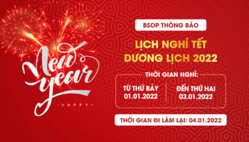 BSOP thông báo lịch nghỉ Tết dương lịch năm 2022