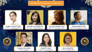 BSOP WARRIORS OF THE MONTH: Vinh danh nhân sự xuất sắc nhất tháng 1 và 2/2022